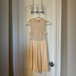 Cream high neck flowy dress. From Altar’d State. Worn only once.